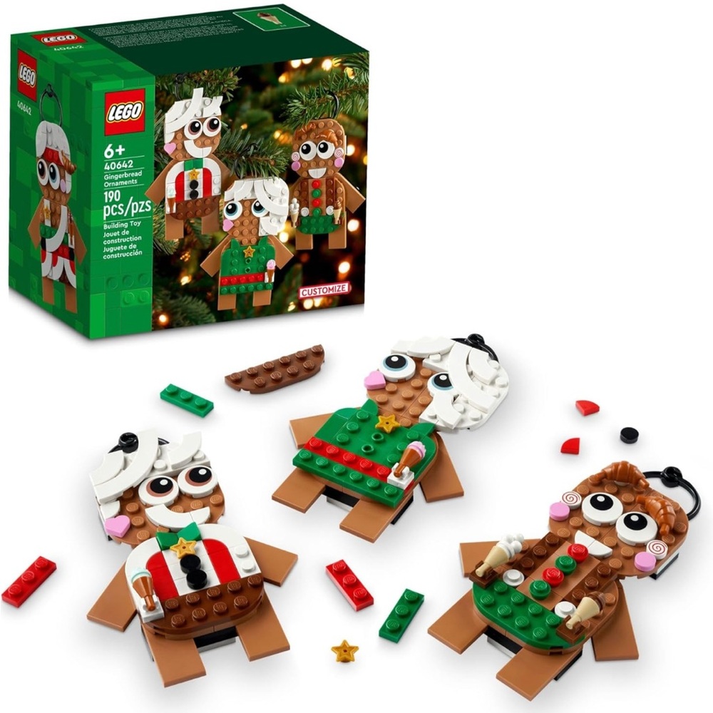 NEW BOX LEGO Gingerbread  Ornament Set 40642 Customizable 3 Figures NEW Sealed